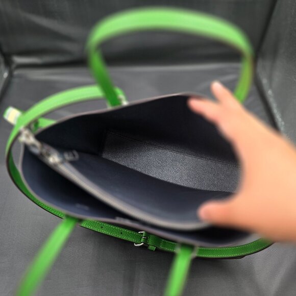 Coach Mollie Tote Bag 25 CV966 Kelly Green - Picture 6 of 10